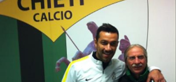 Quagliarella con il magazziniere Gino Mancinelli