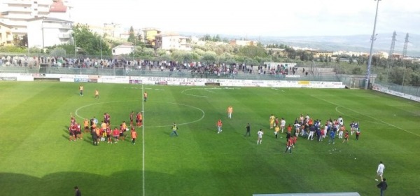 La coreografia play off di due anni fa col Prato