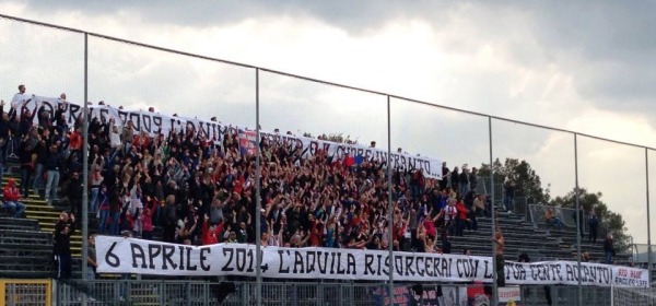 Gli aquilani a Gubbio, foto tratta dalla rete