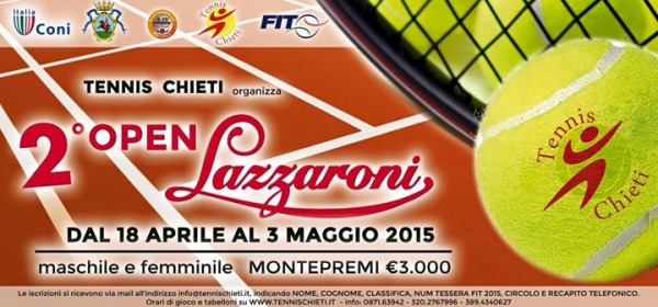 seconda edizione torneo nazionale Open Lazzaroni CH