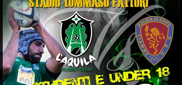 Incontro rugby L'Aquila-fiamme oro