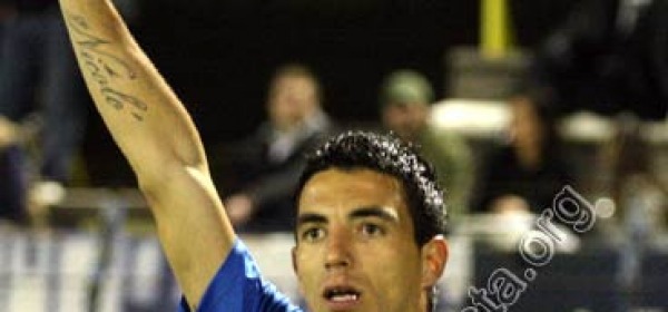 Imperio Carcione, autore del gol rossoblu a Noceto