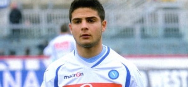 Insigne con la maglia del Napoli