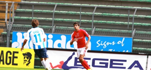 Riccardo Brosco, con la maglia della Triestina