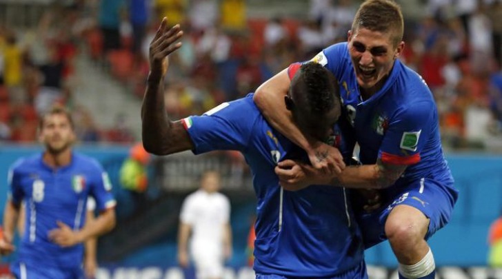 Marco Verratti e Mario Balotelli (Ansa)