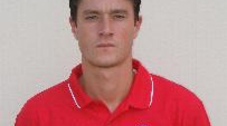 Il difensore rossoblù Stefano Prizio, suo il gol vittoria