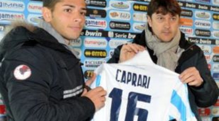 Caprari con il presidente Sebastiani alla presentazione